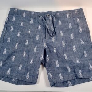 Bonobos size 32 waist , blue men's shorts, 7 inch inseam.